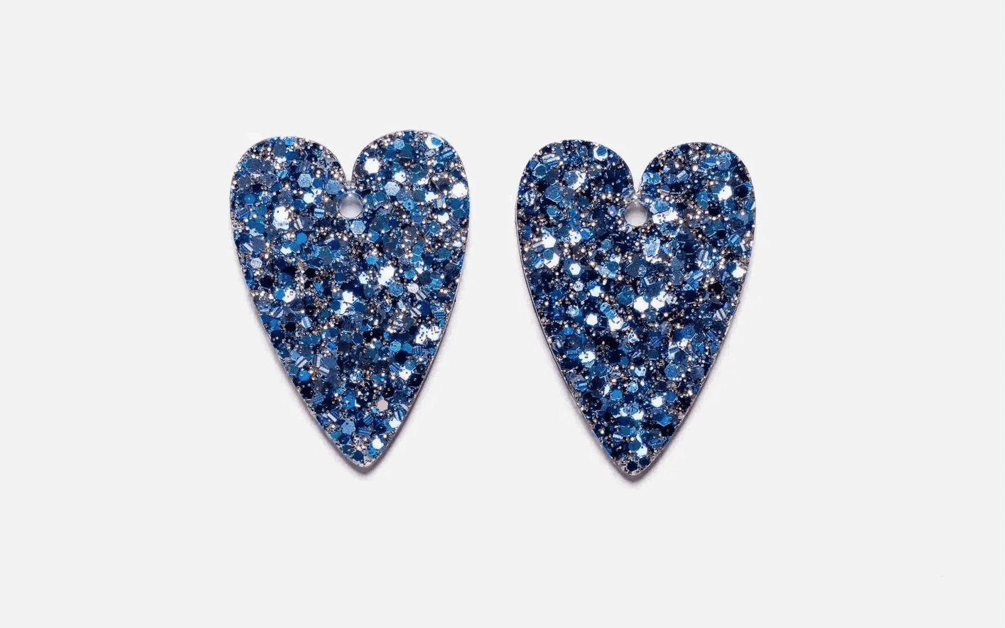 Charms Cœur - Mix Bleu