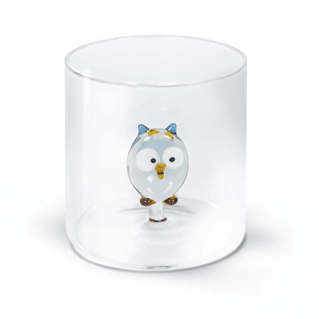 Gobelet en verre chouette - WD