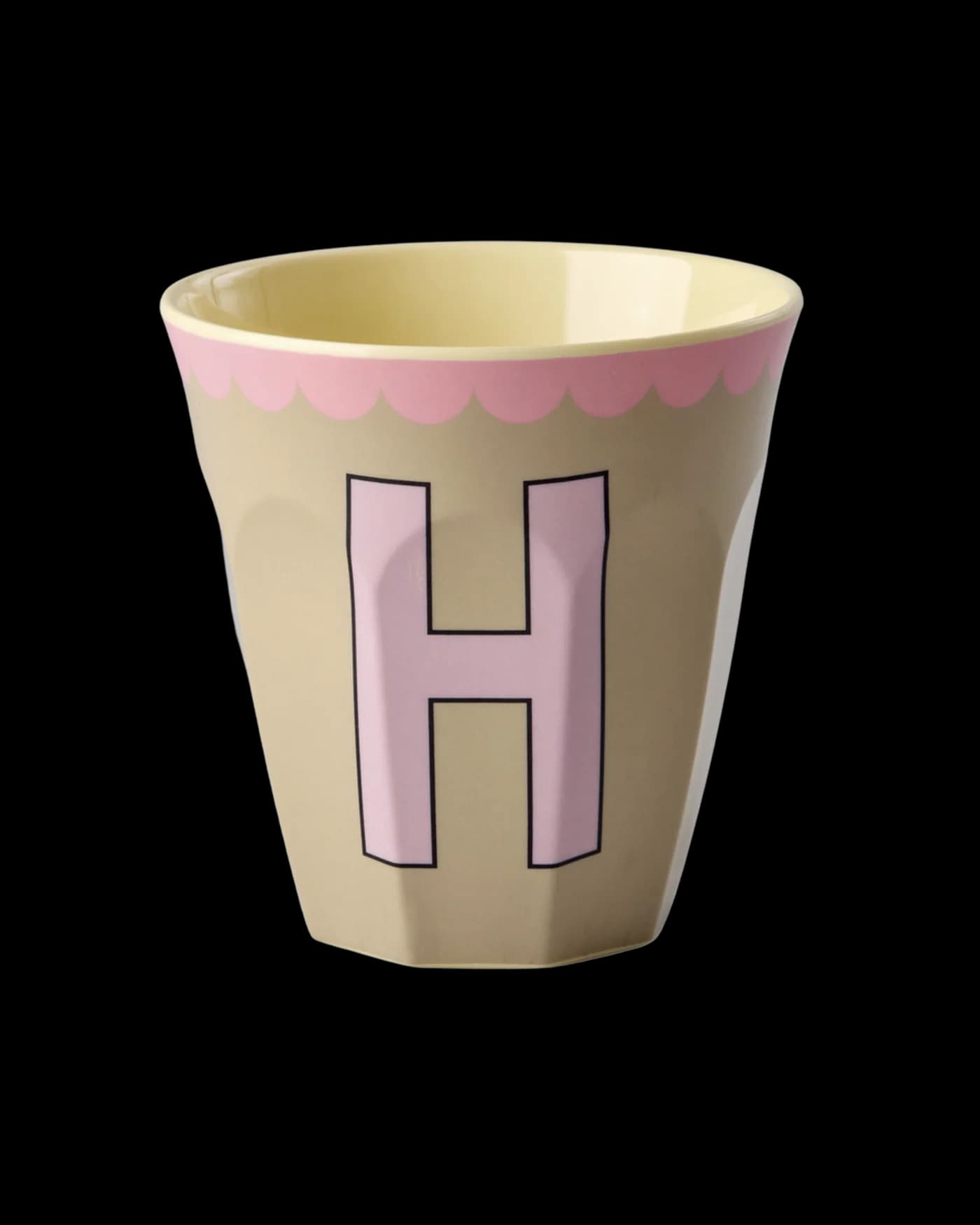 Médium Tasse de l’alphabet - Beige - H Vintage