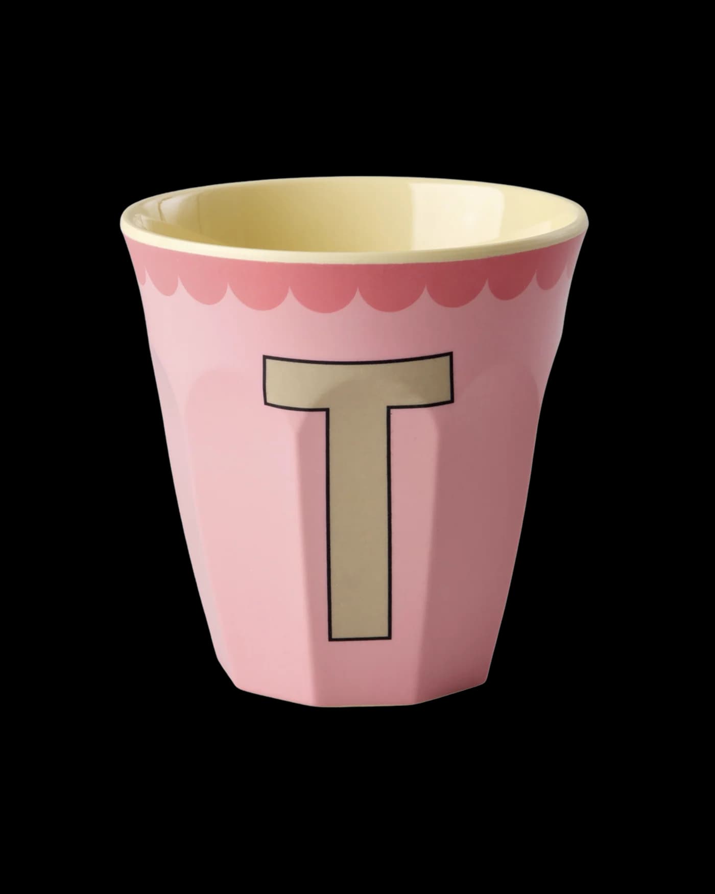 Médium Tasse de l’alphabet - Rose - T Vintage