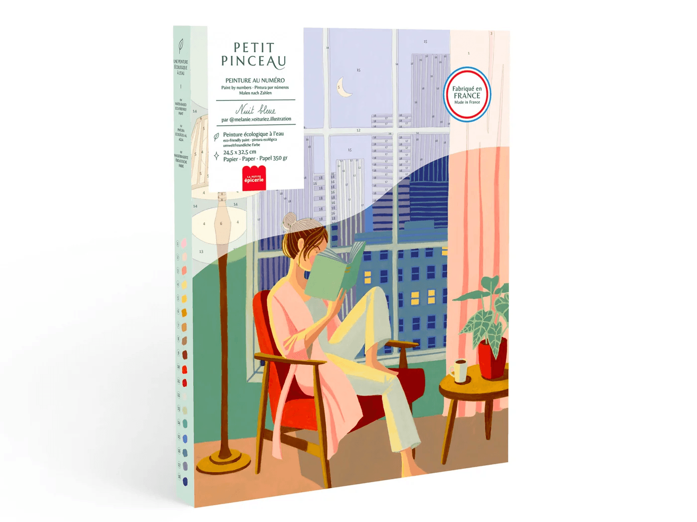 Coffret peinture au numéro - Petit Pinceau - Nuit Bleue