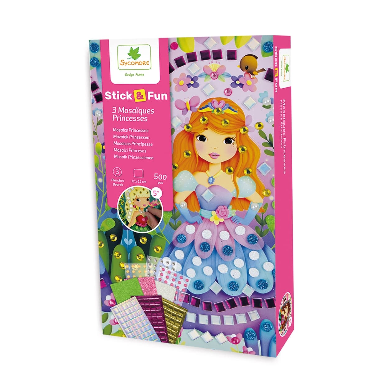 Stick & Fun - 3 Mosaïques Princesses / Sycomore