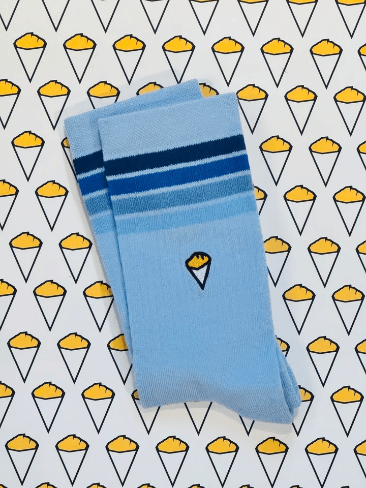 Chaussettes Anne-Sophie bleu ciel Bshirt