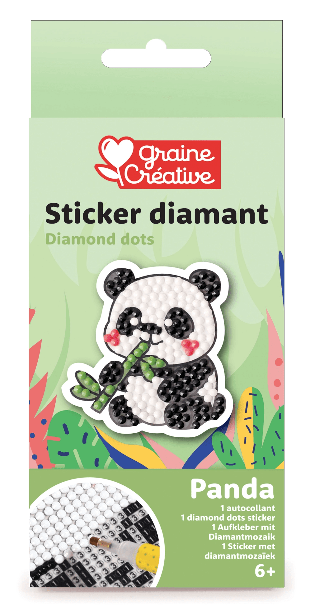 KIT DIAMANT MOSAIC STICKER - PANDA