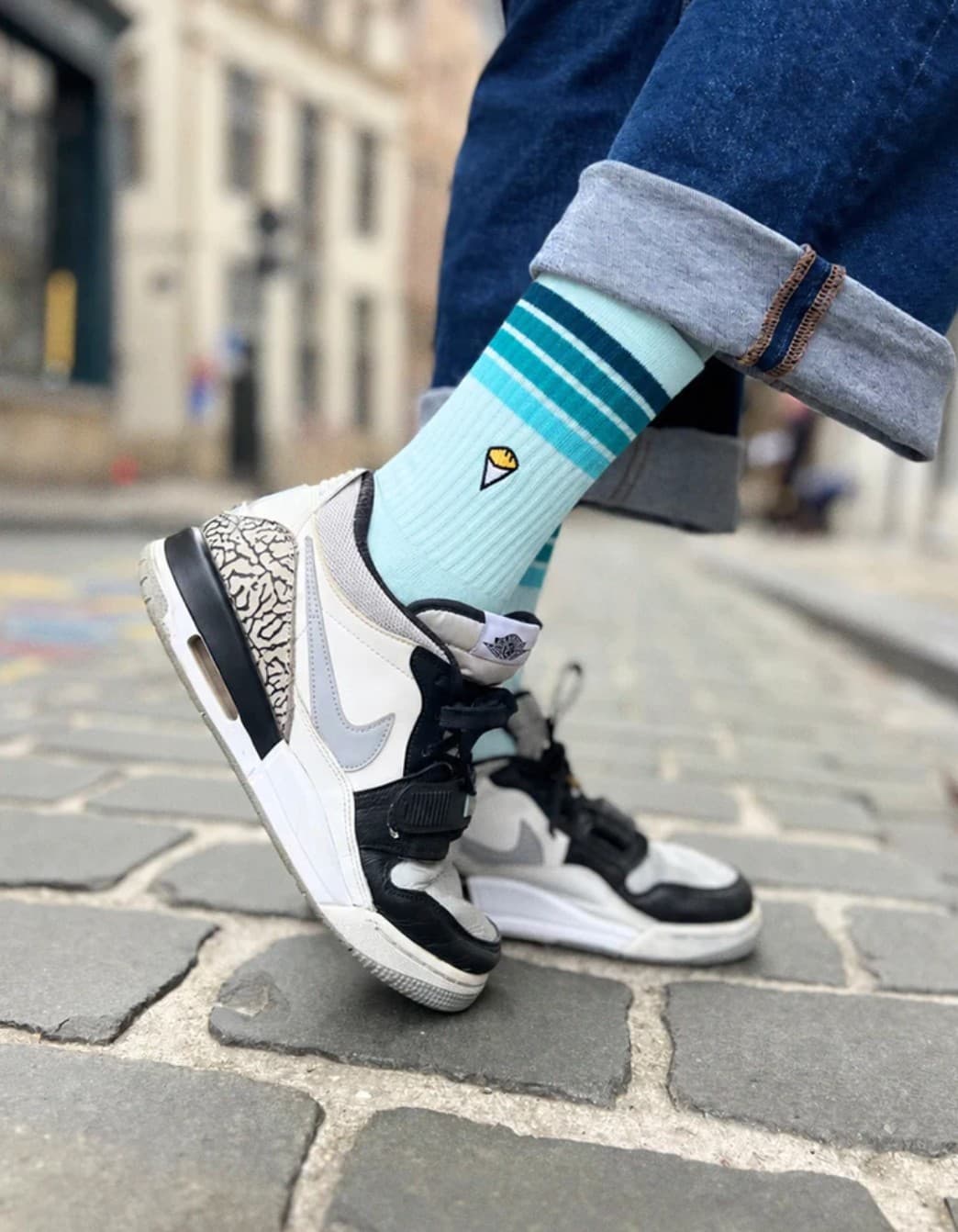 Chaussettes Laura-Victoria turquoise Bshirt