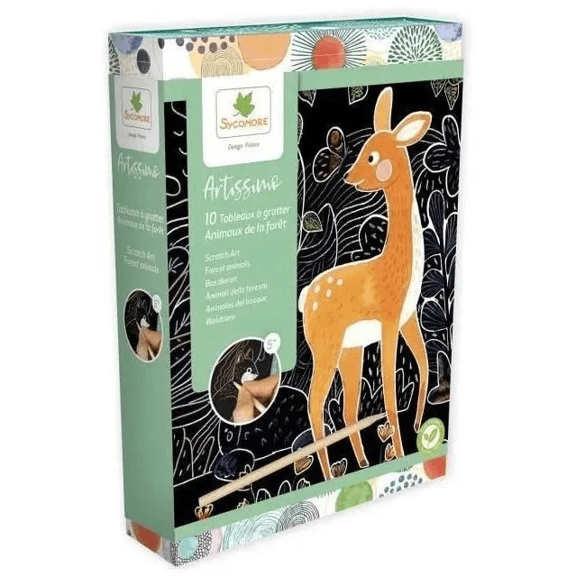Artissimo - Tableaux à gratter Animaux de la forêt / Sycomore