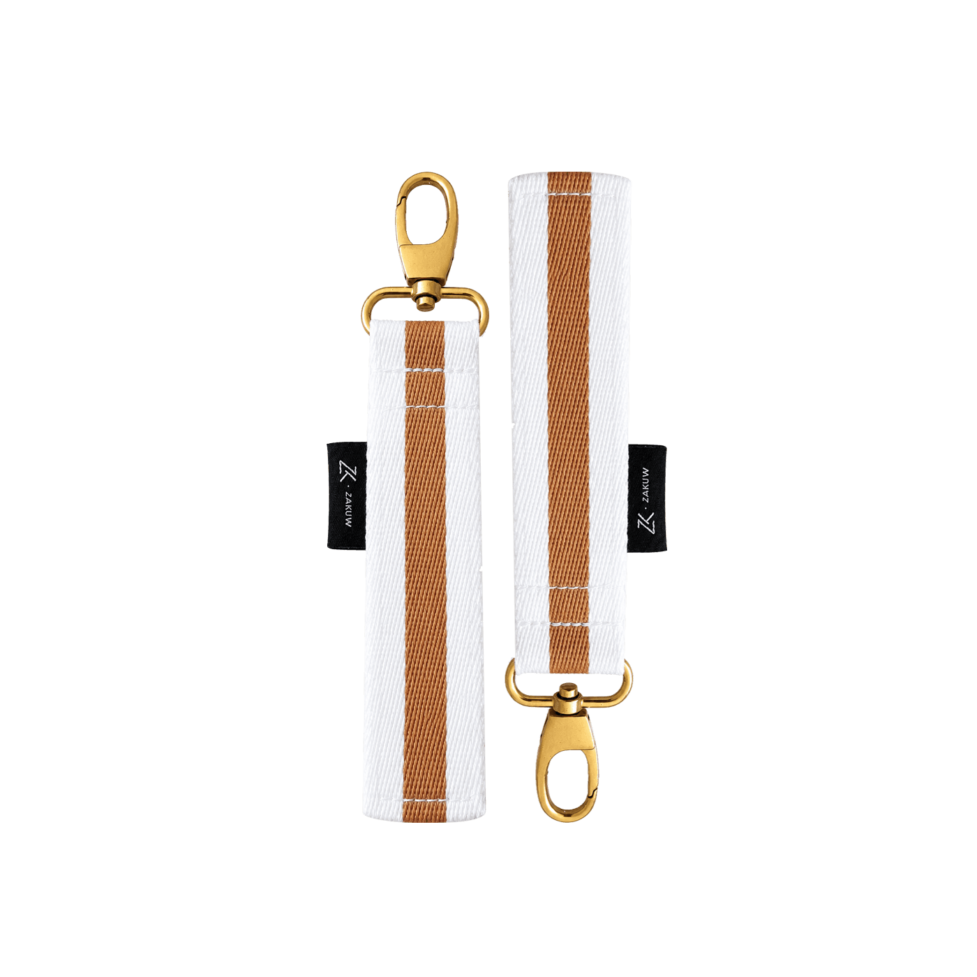 Attaches poussette - blanc & camel