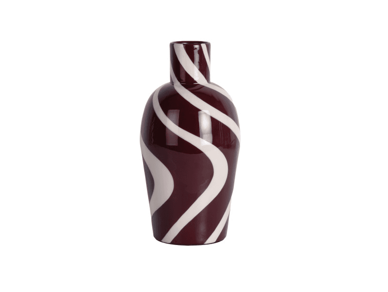 Vase Dublin Swirl - Bordeaux
