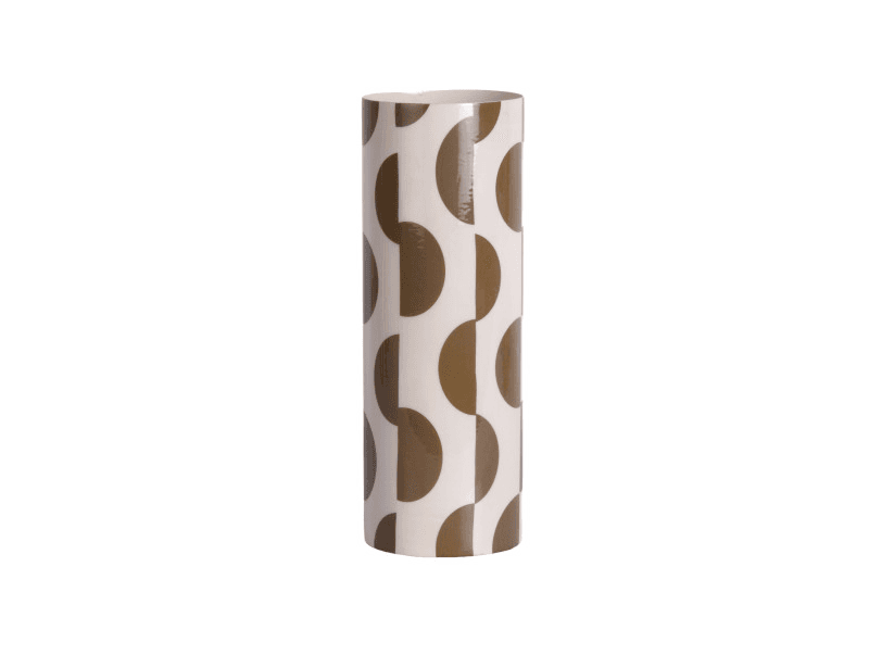 Vase Dublin Discs moka