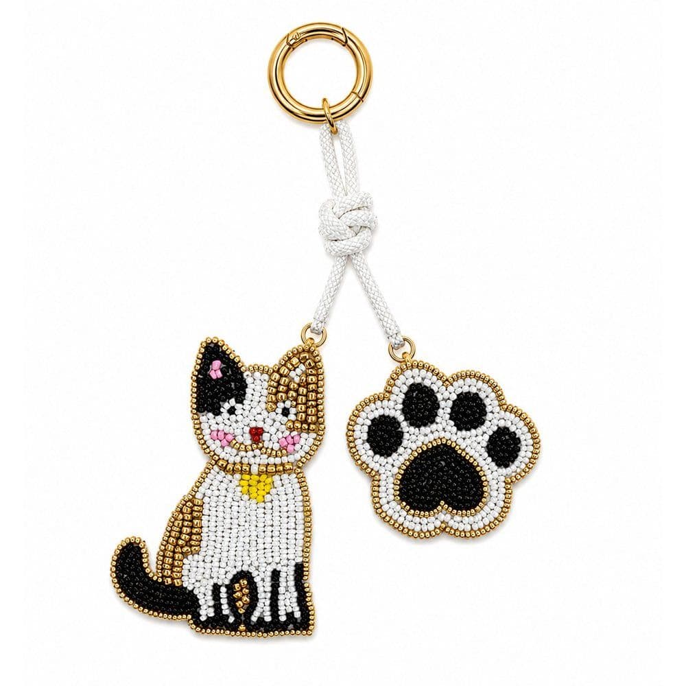 Porte-clés - Chat et patte