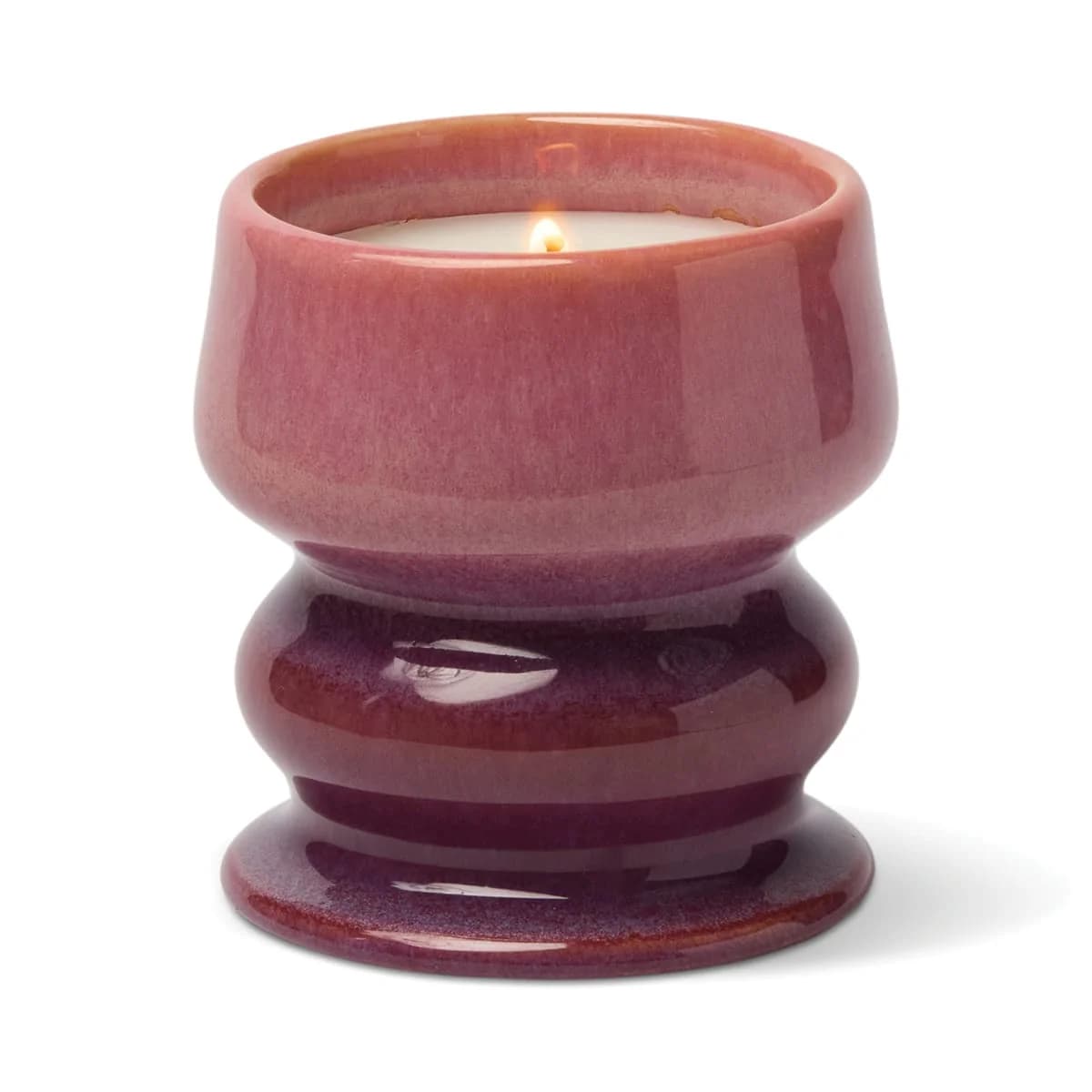 Bougie MELT dégradé rose/violet - Figue sauvage et cèdre