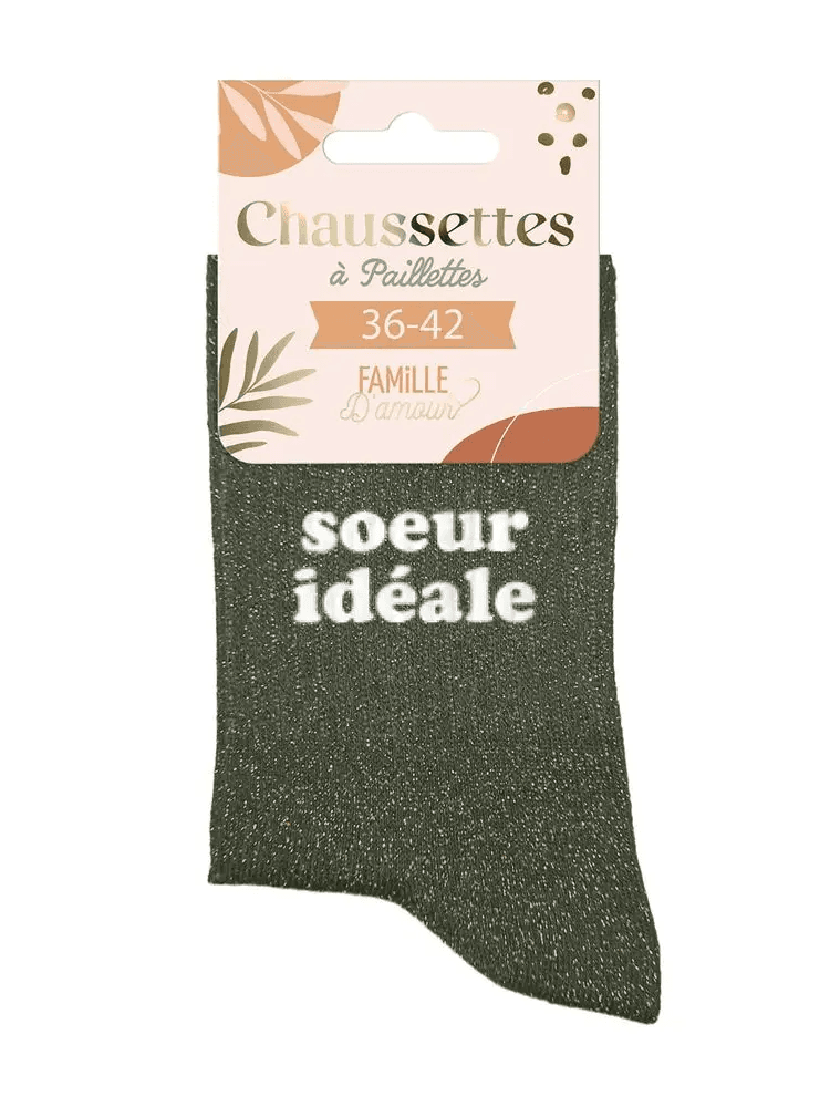 Chaussettes à paillettes soeur | Soeur idéale
