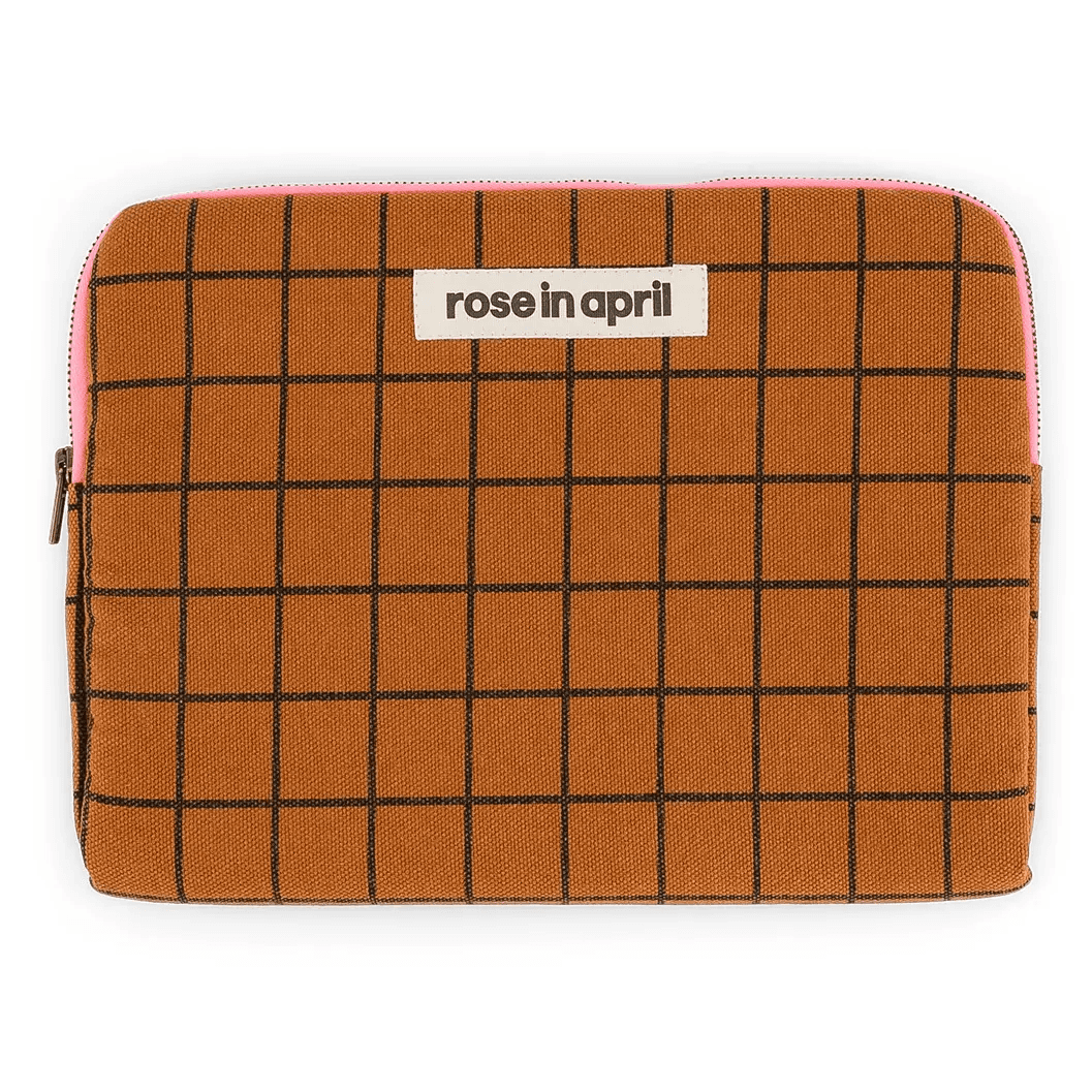 POCHETTE D'IPAD ANOUK SCHOOL CHECK GINGER