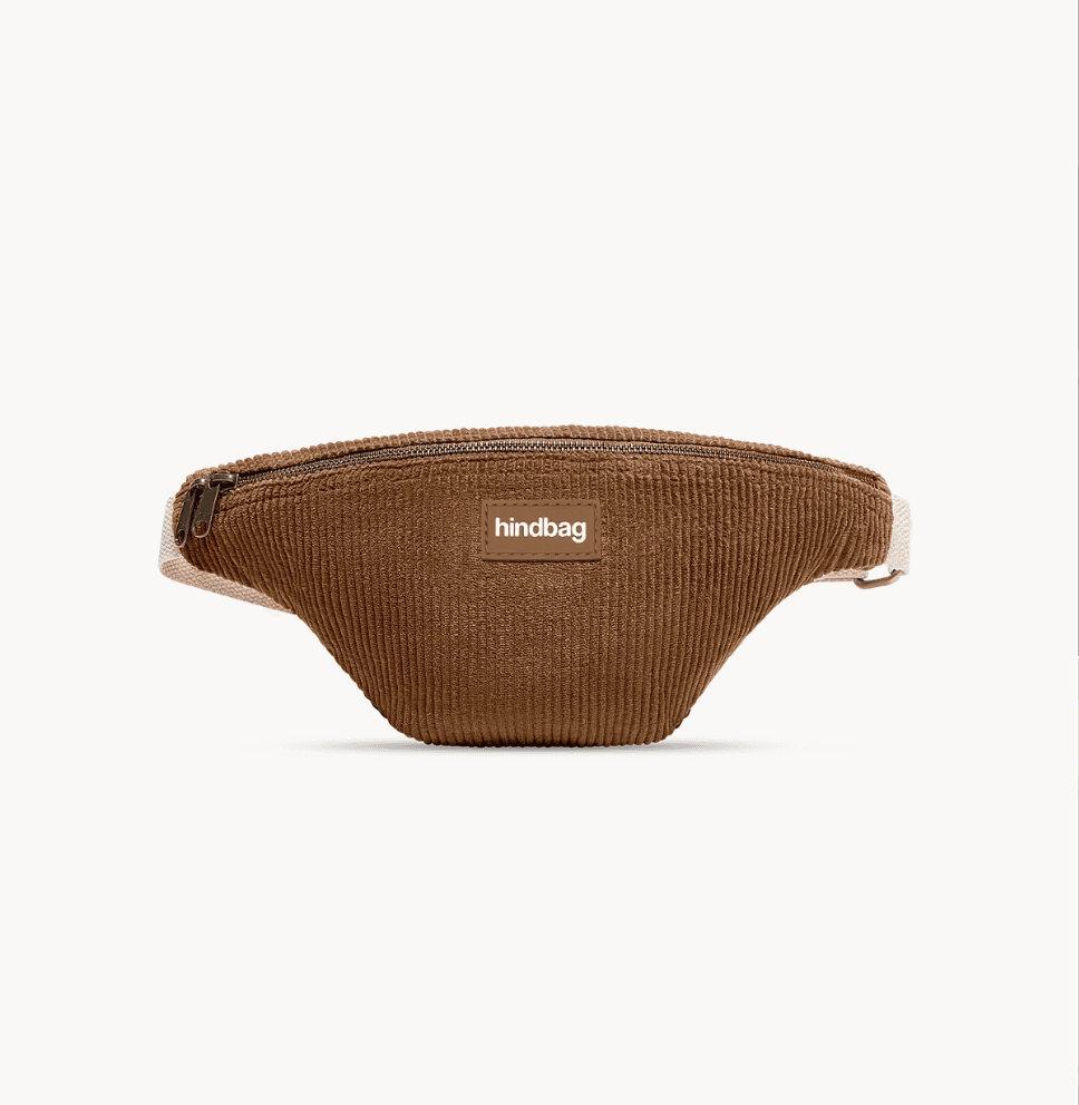 Sac banane olivia velours macchiato