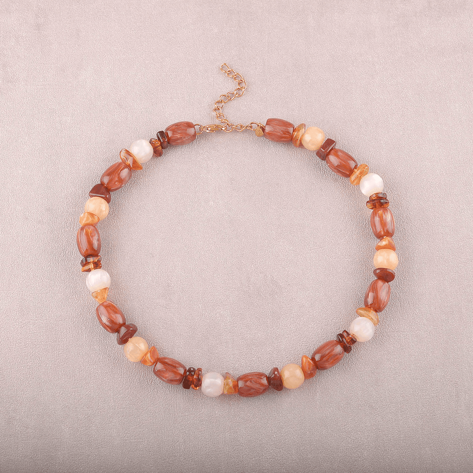 Collier Orévia - marron